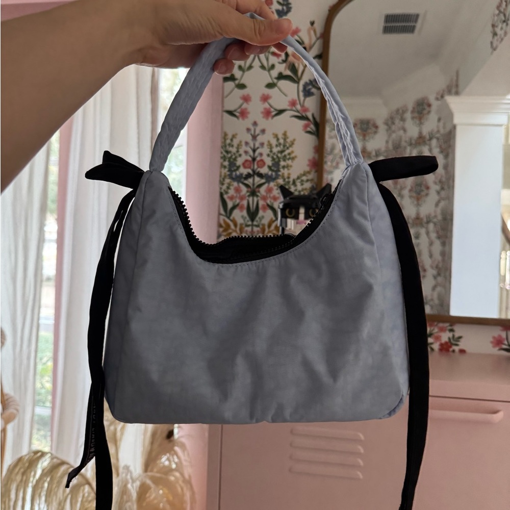 BAGGU Light Blue and Black Women's Bag